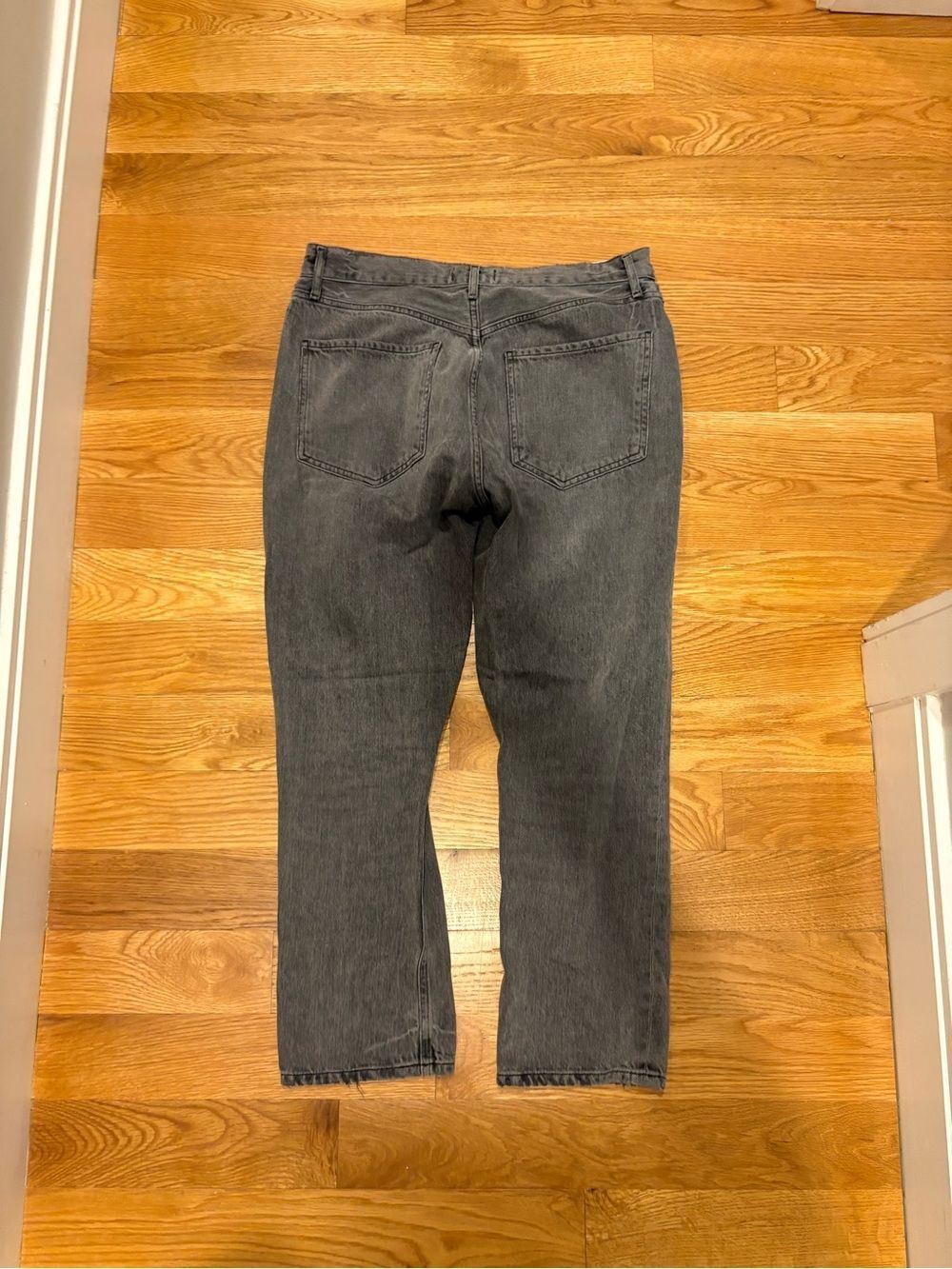 Agolde Riley High Rise Straight Leg Jeans Inkwell Gray 100% Cotton Size 29 - Picture 4 of 4